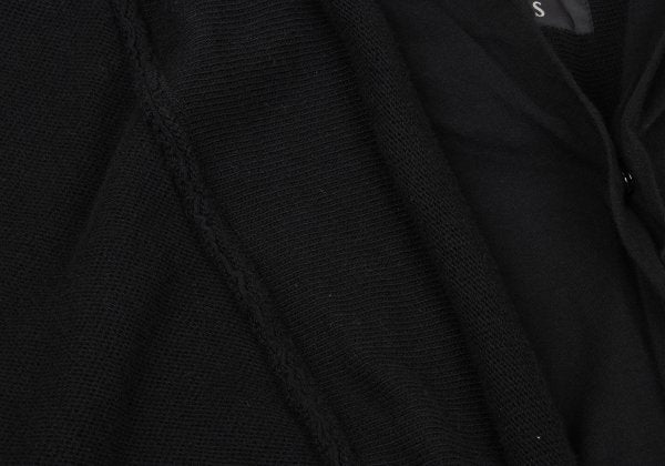 Y's Fake Layered Cotton Knit Cardigan Black Size 2