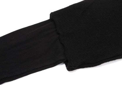 Y's Fake Layered Cotton Knit Cardigan Black Size 2
