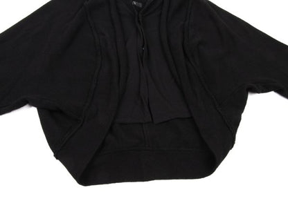 Y's Fake Layered Cotton Knit Cardigan Black Size 2