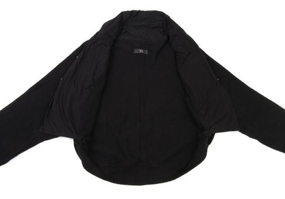 Y's Fake Layered Cotton Knit Cardigan Black Size 2