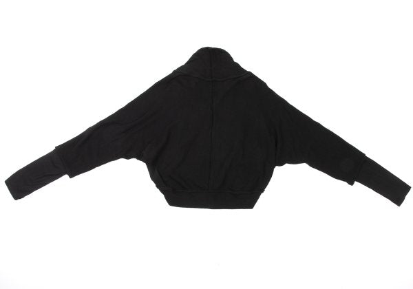 Y's Fake Layered Cotton Knit Cardigan Black Size 2