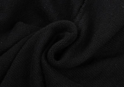 Y's Fake Layered Cotton Knit Cardigan Black Size 2