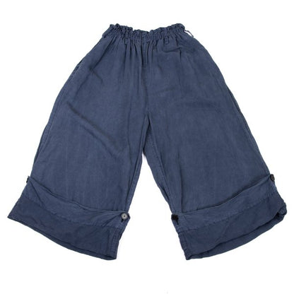 LIMI feu 18SS Tencel Linen Wide Sarouel Pants Blue Size S