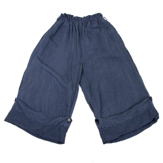 LIMI feu 18SS Tencel Linen Wide Sarouel Pants Blue Size S