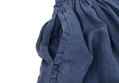 LIMI feu 18SS Tencel Linen Wide Sarouel Pants Blue Size S