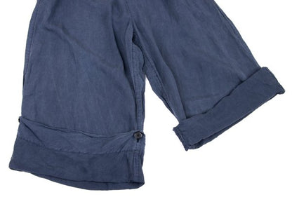 LIMI feu 18SS Tencel Linen Wide Sarouel Pants Blue Size S