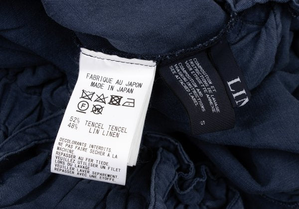 LIMI feu 18SS Tencel Linen Wide Sarouel Pants Blue Size S