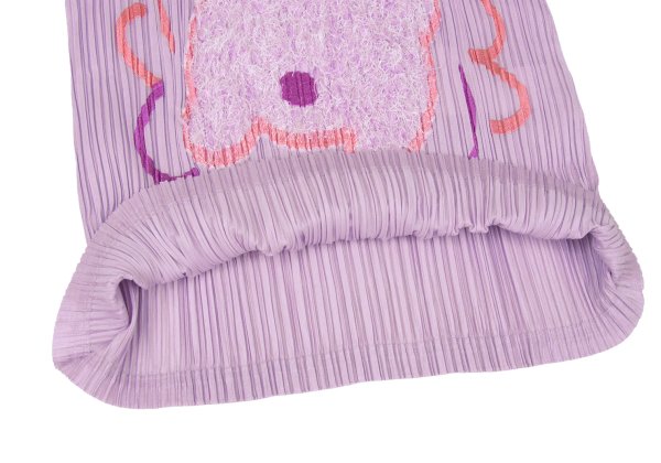 PLEATS PLEASE 23AW Filafy Tail Pleated Long Sleeve Top Purple Size 3