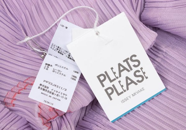 PLEATS PLEASE 23AW Filafy Tail Pleated Long Sleeve Top Purple Size 3