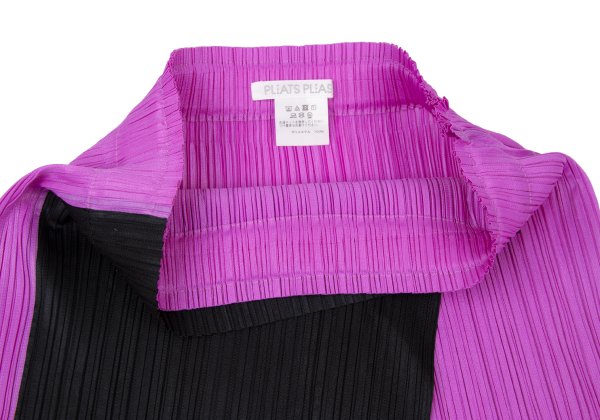 PLEATS PLEASE 21SS Color Block Front Skirt Purple Size 3