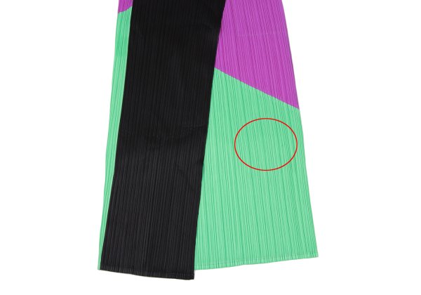 PLEATS PLEASE 21SS Color Block Front Skirt Purple Size 3