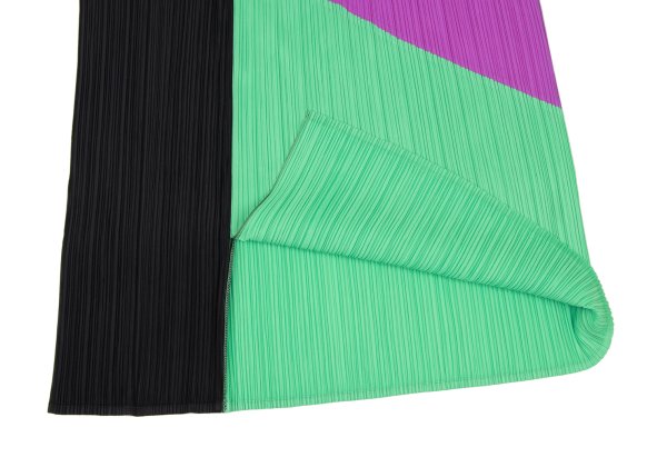 PLEATS PLEASE 21SS Color Block Front Skirt Purple Size 3