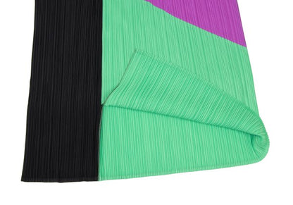 PLEATS PLEASE 21SS Color Block Front Skirt Purple Size 3