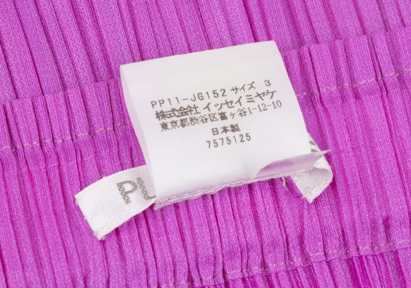 PLEATS PLEASE 21SS Color Block Front Skirt Purple Size 3