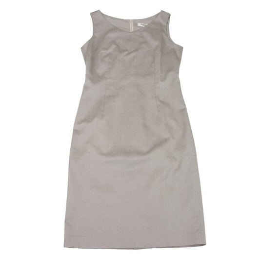Paul Stuart Cotton Poly Sleeveless Dress Greige Size 11