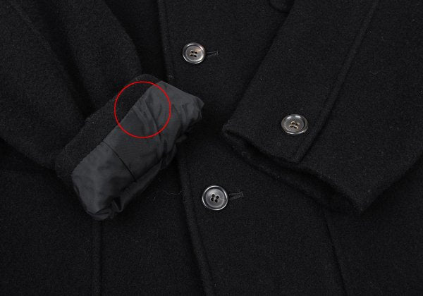 COMME des GARCONS HOMME 80s Melton Wool Jacket Black Size M