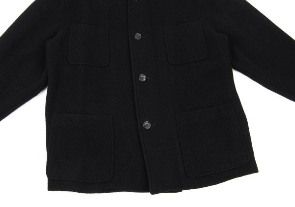 COMME des GARCONS HOMME 80s Melton Wool Jacket Black Size M