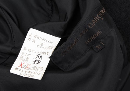 COMME des GARCONS HOMME 80s Melton Wool Jacket Black Size M