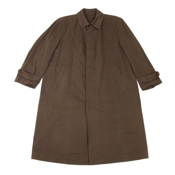 COMME des GARCONS HOMME Cotton Fly Front Coat Brown Size M