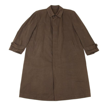 COMME des GARCONS HOMME Cotton Fly Front Coat Brown Size M