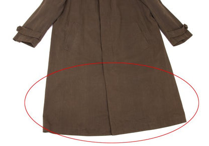 COMME des GARCONS HOMME Cotton Fly Front Coat Brown Size M