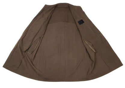 COMME des GARCONS HOMME Cotton Fly Front Coat Brown Size M