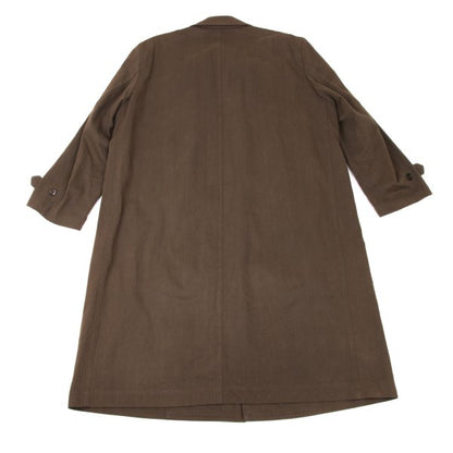 COMME des GARCONS HOMME Cotton Fly Front Coat Brown Size M