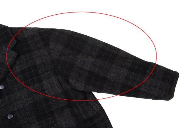 COMME des GARCONS HOMME Brushed Wool Jacket Gray Size M