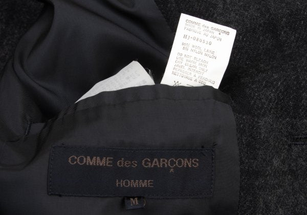 COMME des GARCONS HOMME Brushed Wool Jacket Gray Size M
