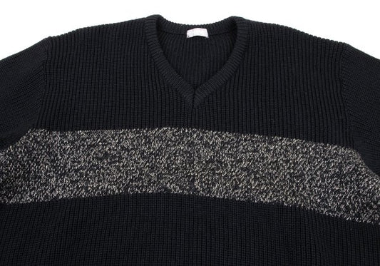 COMME des GARCONS HOMME 80s Wool Panel Knit Black Size L