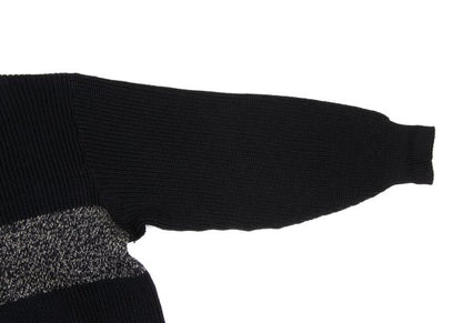 COMME des GARCONS HOMME 80s Wool Panel Knit Black Size L