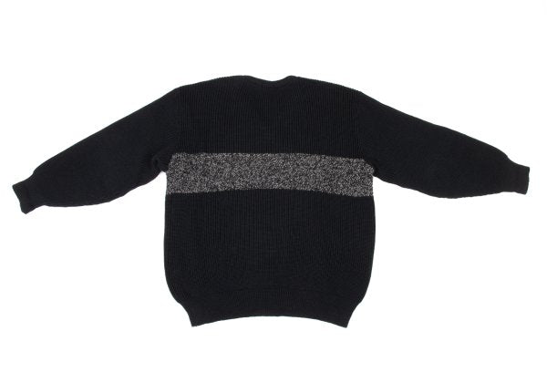 COMME des GARCONS HOMME 80s Wool Panel Knit Black Size L