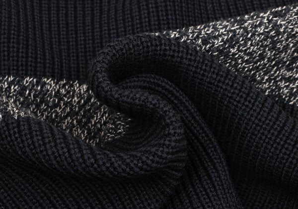 COMME des GARCONS HOMME 80s Wool Panel Knit Black Size L