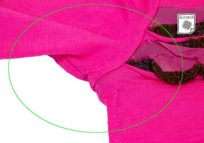 tricot COMME des GARCONS Wool Front Tape Top Pink Size M