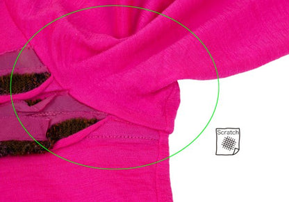 tricot COMME des GARCONS Wool Front Tape Top Pink Size M