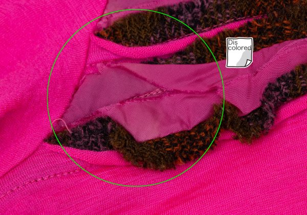 tricot COMME des GARCONS Wool Front Tape Top Pink Size M