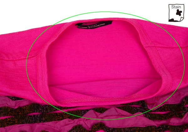 tricot COMME des GARCONS Wool Front Tape Top Pink Size M