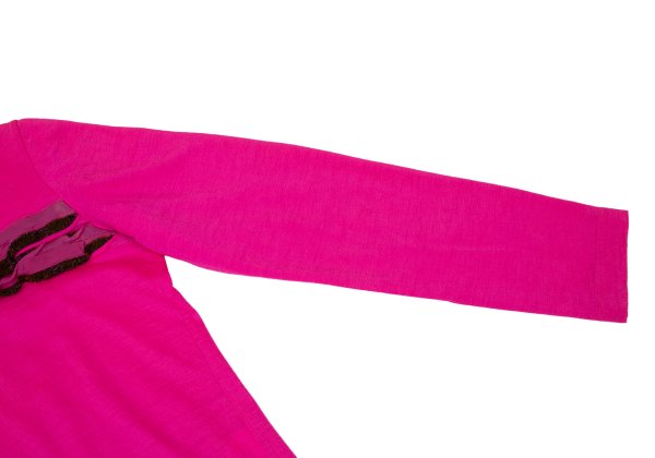 tricot COMME des GARCONS Wool Front Tape Top Pink Size M