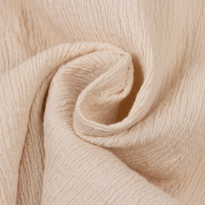 TSUMORI CHISATO Cotton Crinkle Pleat 3/4 Blouse Beige Size 2