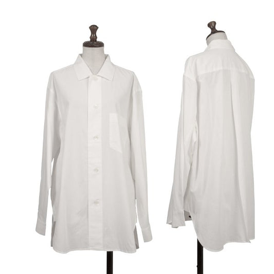 Plantation Cotton Long Sleeve Shirt White Size M