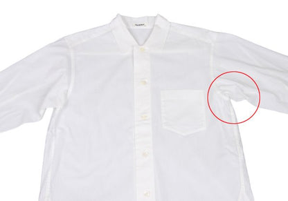 Plantation Cotton Long Sleeve Shirt White Size M