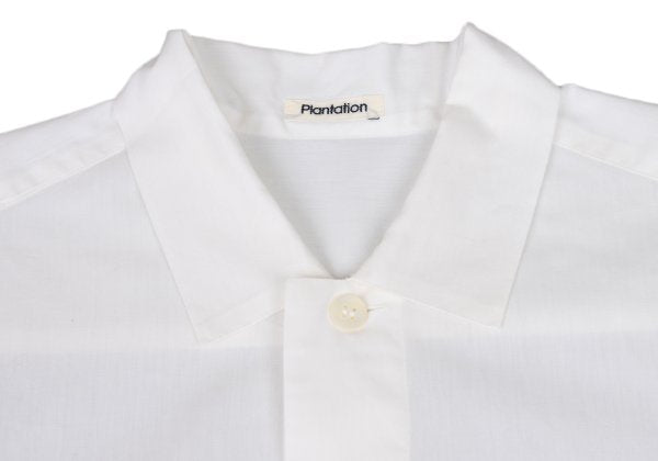 Plantation Cotton Long Sleeve Shirt White Size M