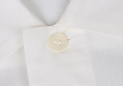 Plantation Cotton Long Sleeve Shirt White Size M