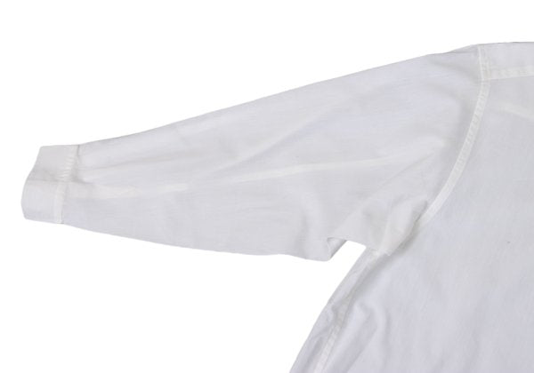 Plantation Cotton Long Sleeve Shirt White Size M
