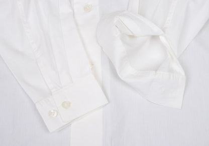 Plantation Cotton Long Sleeve Shirt White Size M