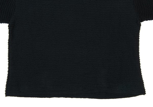 Plantation Ribbed High Neck Top Black Size M