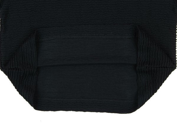 Plantation Ribbed High Neck Top Black Size M
