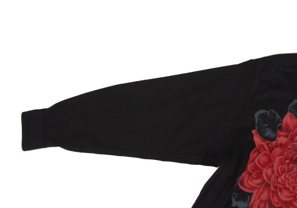 Y's for men FW24 Dahlia Print Shirt Black/Red Size 3
