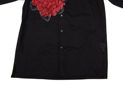 Y's for men FW24 Dahlia Print Shirt Black/Red Size 3