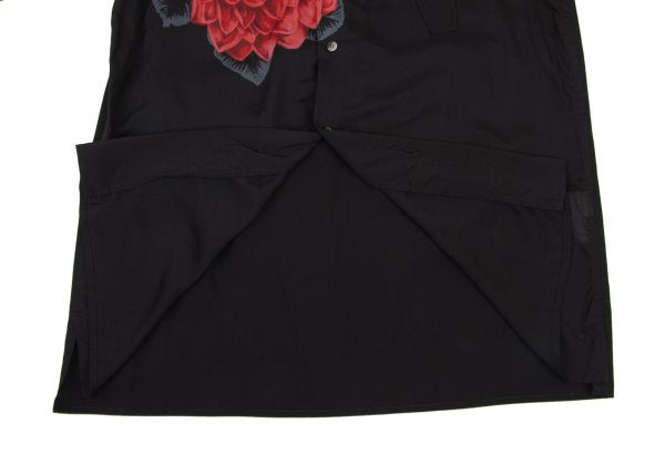 Y's for men FW24 Dahlia Print Shirt Black/Red Size 3